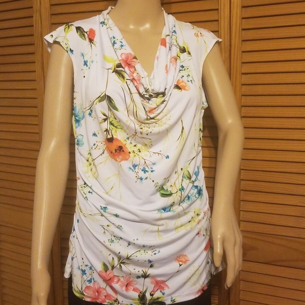 Flower print blouse